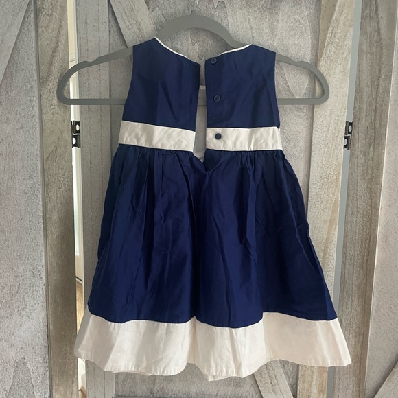 Gymboree Toddler size 2T Summr boho beach dress  blue white button up - Picture 5 of 6
